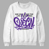 Court Purple 13s DopeSkill Sweatshirt Queen Graphic - White 