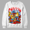 Fruity Pebbles Dunks DopeSkill Sweatshirt Chillin Graphic - White