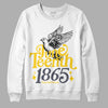 Jordan 4 Lightning DopeSkill Sweatshirt Juneteenth 1865 Graphic Streetwear - White