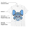 AJ 6 University Blue DopeSkill T-Shirt Sneaker Rabbit Graphic