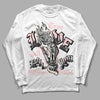 Jordan 1 High OG WMNS Washed Pink DopeSkill Long Sleeve T-Shirt True Love Will Kill You Graphic Streetwear - White