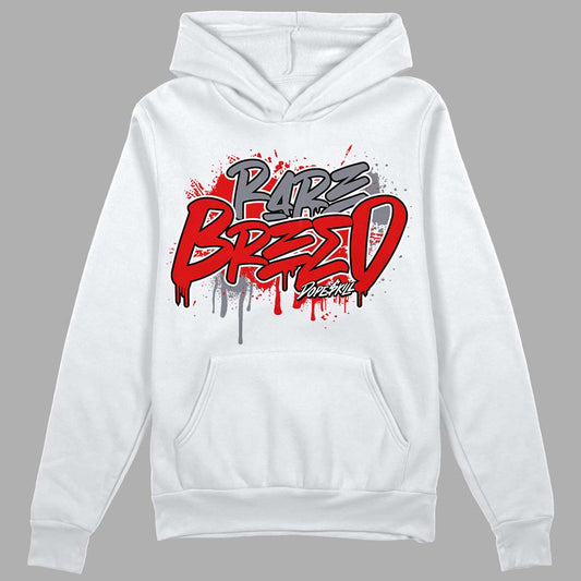 Gym Red 9s DopeSkill Hoodie Sweatshirt Rare Breed Graphic - White 