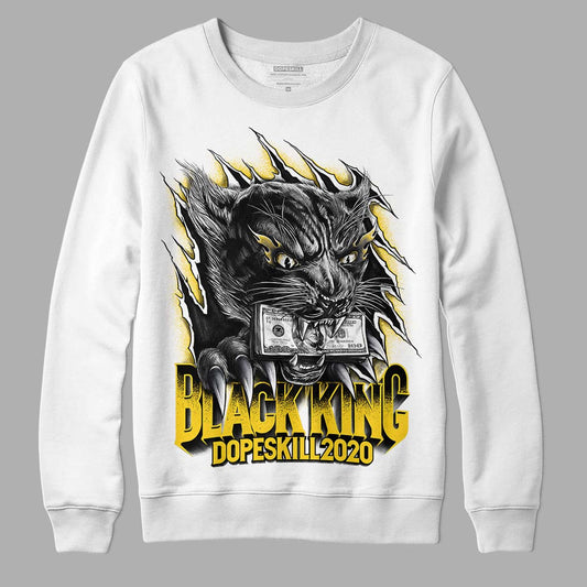 Lightning 4s DopeSkill Sweatshirt Black King Graphic - White 