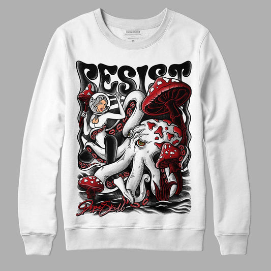 Jordan 13 Retro Playoffs DopeSkill Sweatshirt Resist Graphic Streetwear - White 