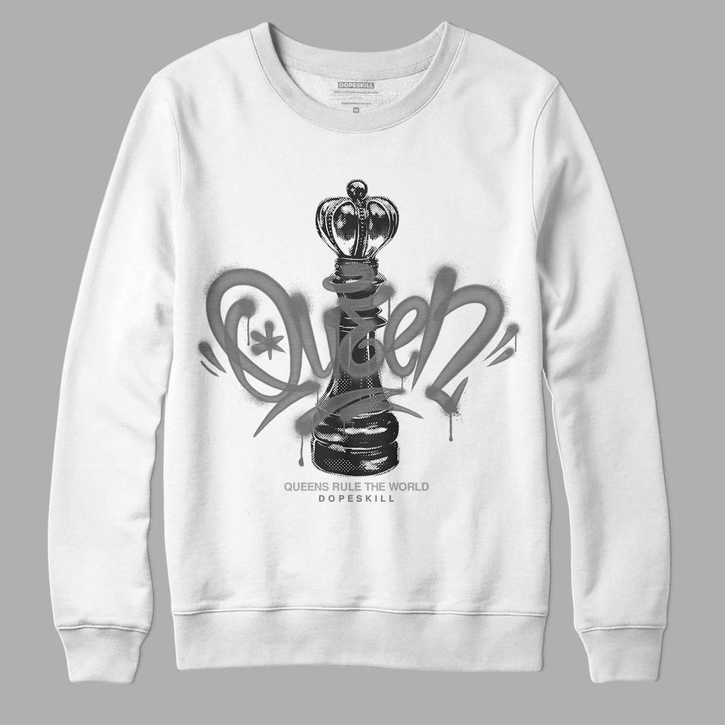 Jordan 12 Stealth DopeSkill Sweatshirt Queen Chess Graphic Streetwear