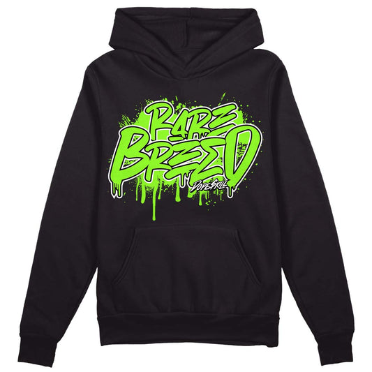 Neon Green Collection DopeSkill Hoodie Sweatshirt Rare Breed Graphic - Black 