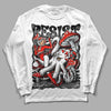 Black Canvas 4s DopeSkill Long Sleeve T-Shirt Resist Graphic - White 