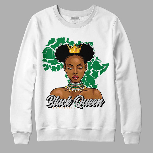 Nike SB x Jordan 4 “Pine Green” DopeSkill Sweatshirt Black Queen Graphic Streetwear - White