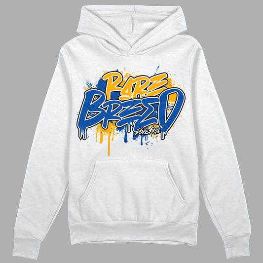 Dunk Blue Jay and University Gold DopeSkill Hoodie Sweatshirt Rare Breed Graphic Streetwear - White