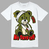 Travis Scott x Jordan 1 Low OG “Olive” DopeSkill T-Shirt Hurt Bear Graphic Streetwear - White