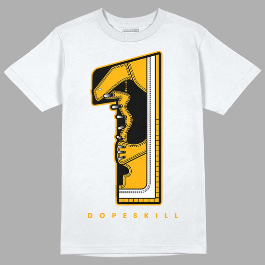 Goldenrod Dunk DopeSkill T-Shirt No.1 Graphic - White 