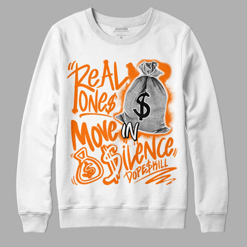 Wmns Dunk Low 'Magma Orange DopeSkill Sweatshirt Real Ones Move In Silence Graphic Streetwear - White