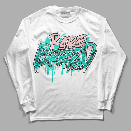 Green Snakeskin Dunk Low DopeSkill Long Sleeve T-Shirt Rare Breed Graphic - White