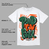 Dunk Low Team Dark Green Orange DopeSkill T-Shirt New Paid In Full Graphic