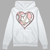 Jordan 1 High OG WMNS Washed Pink DopeSkill Hoodie Sweatshirt Heart Jordan 1 Graphic Streetwear - White