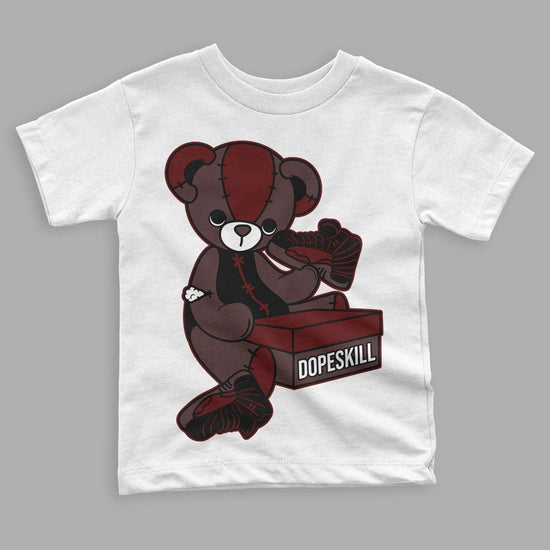 Jordan 12 x A Ma Maniére DopeSkill Toddler Kids T-shirt Sneakerhead BEAR Graphic Streetwear - White 