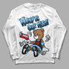 Travis Scott x Jordan 4 Retro 'Cactus Jack' DopeSkill Long Sleeve T-Shirt Money Is Our Motive Bear Graphic Streetwear - White 