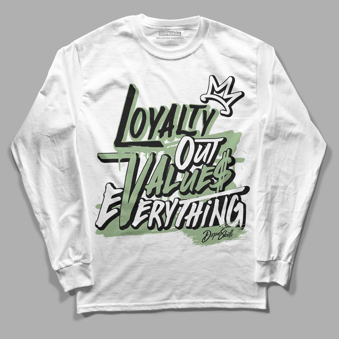  Jordan 4 Retro “Seafoam” DopeSkill Long Sleeve T-Shirt LOVE  Graphic Streetwear - White 