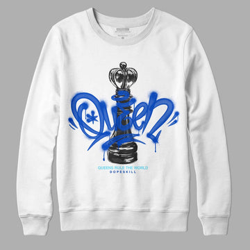 Dunk Low Argon DopeSkill Sweatshirt Queen Chess Graphic Streetwear - White