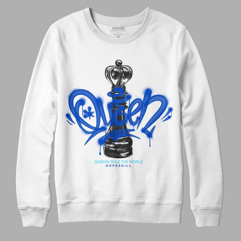 Dunk Low Argon DopeSkill Sweatshirt Queen Chess Graphic Streetwear - White