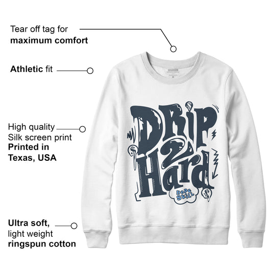 AJ 6 Midnight Navy DopeSkill Sweatshirt Drip Too Hard Graphic