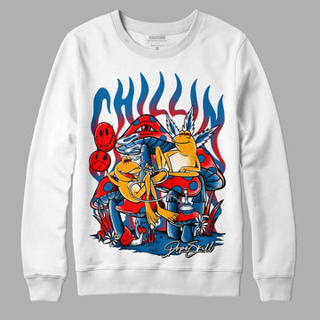 Messy Room 4S DopeSkill Sweatshirt Chillin Graphic - White