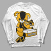 Goldenrod Dunk DopeSkill Long Sleeve T-Shirt Sneakerhead BEAR Graphic - White 