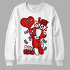 Gym Red 9s DopeSkill Sweatshirt Love Sick Graphic - White 