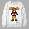 Black Taxi 12s DopeSkill Sweatshirt Fake Love Graphic - White 