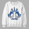 True Blue 1s DopeSkill Sweatshirt Breathe Graphic - White