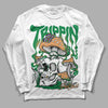 Nike SB x Jordan 4 “Pine Green” DopeSkill Long Sleeve T-Shirt Trippin Graphic Streetwear - White