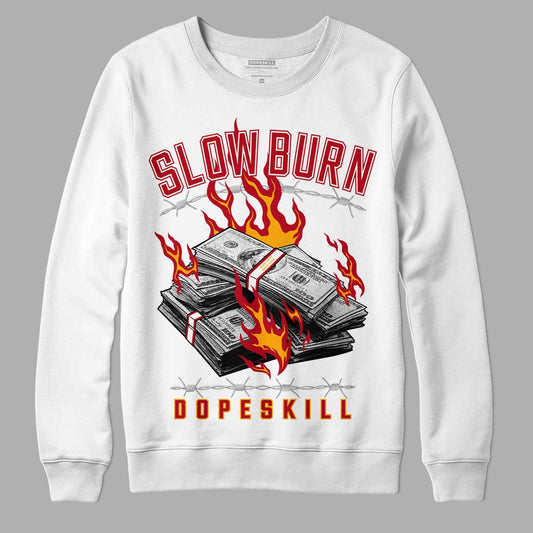 Cardinal 7s DopeSkill Sweatshirt Slow Burn Graphic - White 