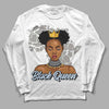 Jordan 6 Retro Cool Grey DopeSkill Long Sleeve T-Shirt Black Queen Graphic Streetwear - White 