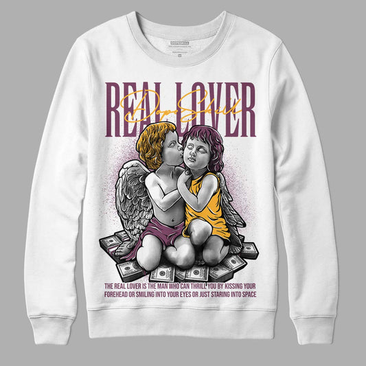 Brotherhood 1s High OG DopeSkill Sweatshirt Real Lover Graphic - White 