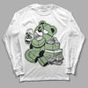 Jordan 4 Retro “Seafoam” DopeSkill Long Sleeve T-Shirt Bear Steals Sneaker Graphic Streetwear  - White 