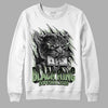 Jordan 4 Retro “Seafoam” SDopeSkill Sweatshirt Black King Graphic Graphic Streetwear  - White 