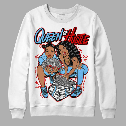 Travis Scott x Jordan 4 Retro 'Cactus Jack' DopeSkill Sweatshirt Queen Of Hustle Graphic Streetwear - White 