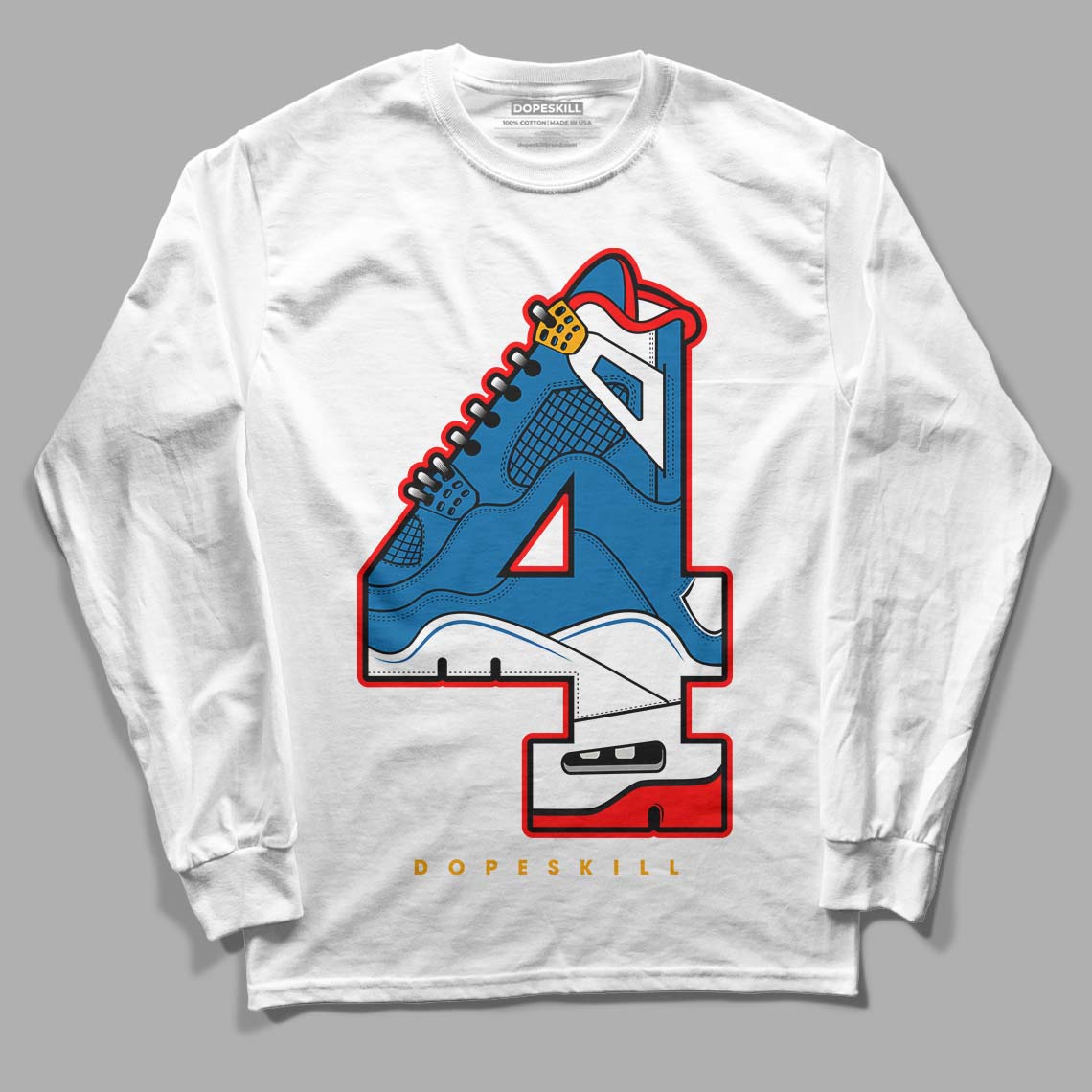 Messy Room 4S DopeSkill Long Sleeve T-Shirt No.4 Graphic - White