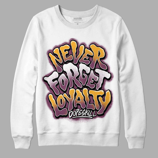 Brotherhood 1s High OG DopeSkill Sweatshirt Never Forget Loyalty Graphic - White 