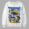 Dunk Blue Jay and University Gold DopeSkill Sweatshirt Trippin Graphic Streetwear - White