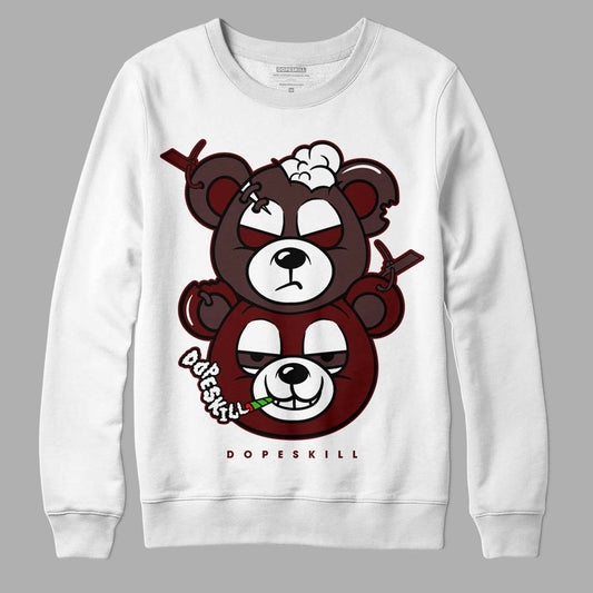 Jordan 12 x A Ma Maniére DopeSkill Sweatshirt New Double Bear Graphic Streetwear  - White 