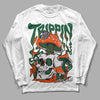 Dunk Low Team Dark Green Orange DopeSkill Long Sleeve T-Shirt Trippin Graphic - White