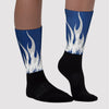 FIRE Sublimated Socks Match AJ 13 French Blue