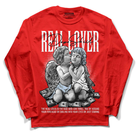 Cherry 11s DopeSkill Varsity Red Long Sleeve T-Shirt Real Lover Graphic