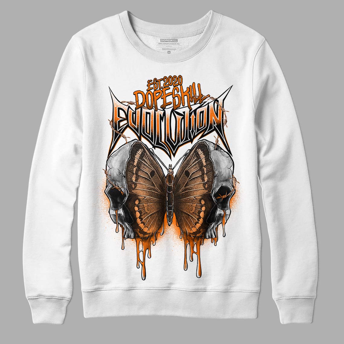 Wmns Dunk Low 'Magma Orange DopeSkill Sweatshirt DopeSkill Evolution Graphic Streetwear - White