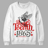 Jordan 3 Fire Red DopeSkill Sweatshirt Juneteenth 1865 Graphic Streetwear - White