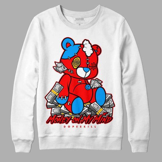 Fruity Pebbles Dunks DopeSkill Sweatshirt MOMM Bear Graphic - White