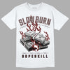 Jordan 12 x A Ma Maniére DopeSkill T-Shirt Slow Burn Graphic Streetwear  - White 