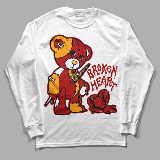 Cardinal 7s DopeSkill Long Sleeve T-Shirt Broken Heart Graphic - White 