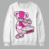 Triple Pink Dunk Low DopeSkill Sweatshirt Sneakerhead BEAR Graphic - White 